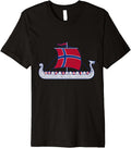 Norge Viking Ship Scandinavian Norway Flag Boat Viking