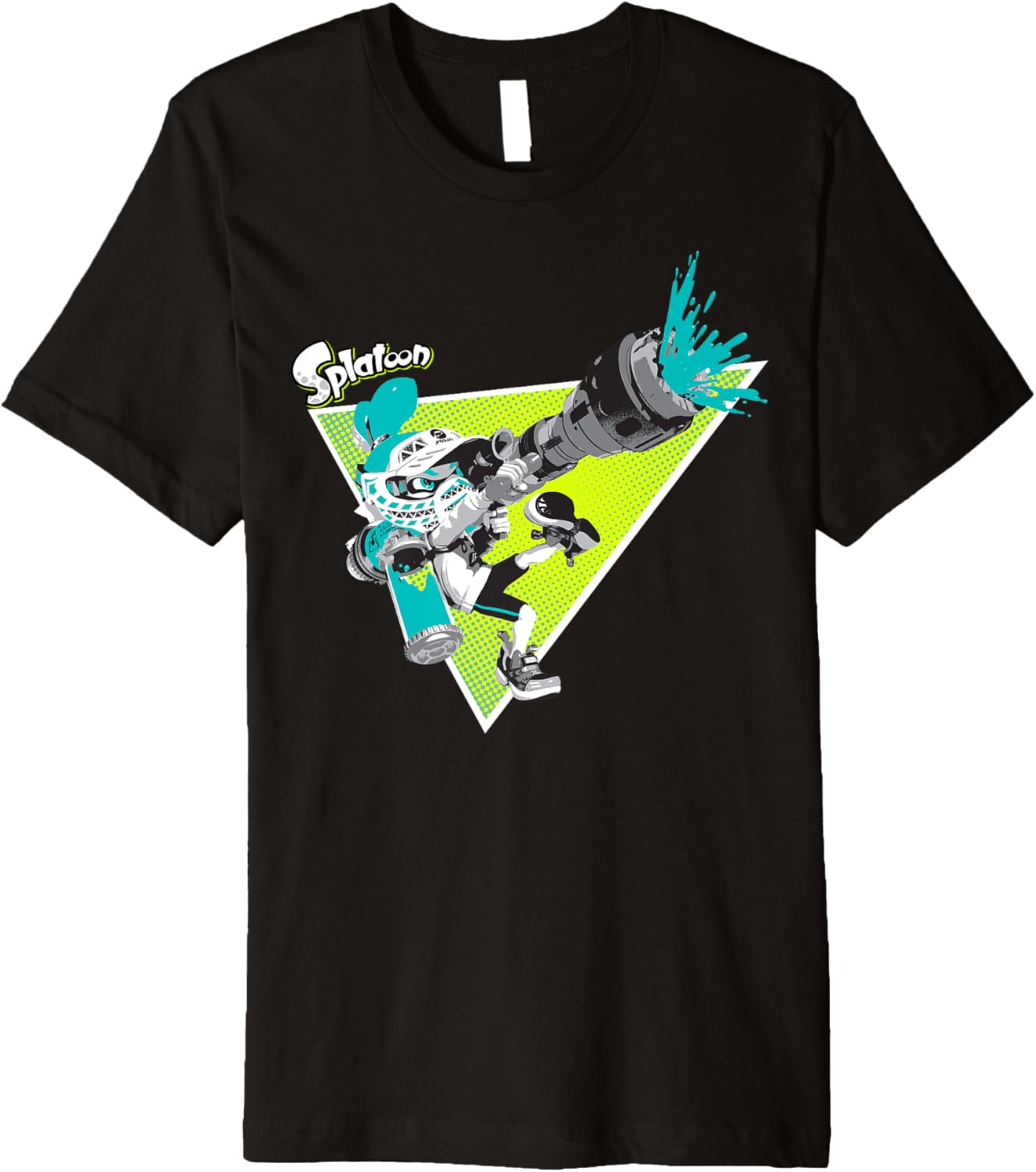 Nintendo Splatoon Green Inkling Splat Gun Premium T Shirt Premium