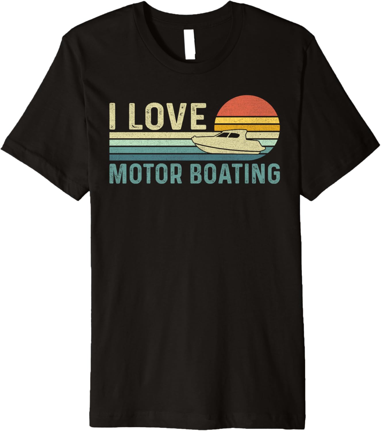 I Love Motor Boating Funny Boat Captain Lake