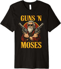 Guns N Moses Funny Jewish Christian Bible Rock Premium