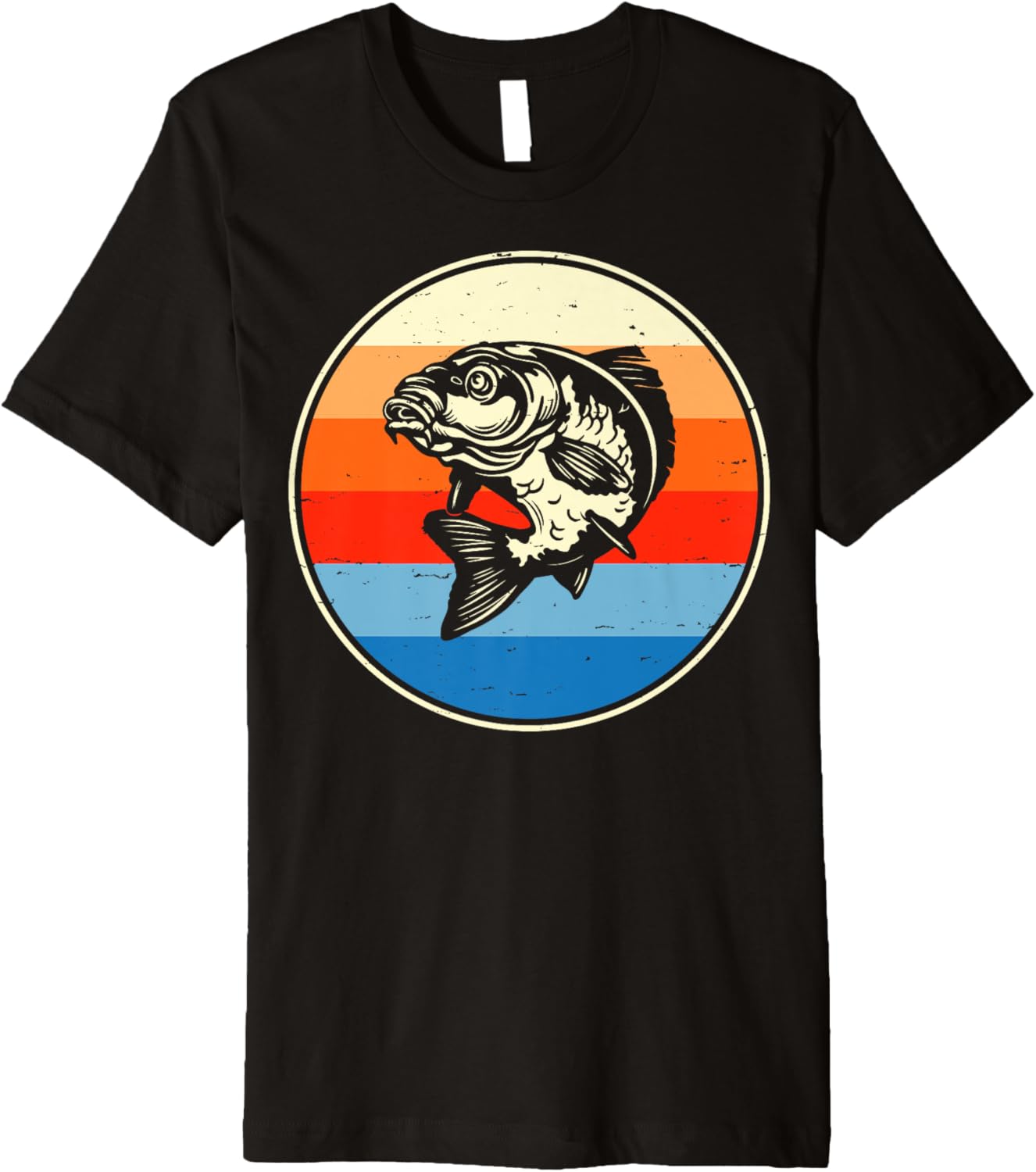 Fishing Retro Sunset Boating Angling Humor