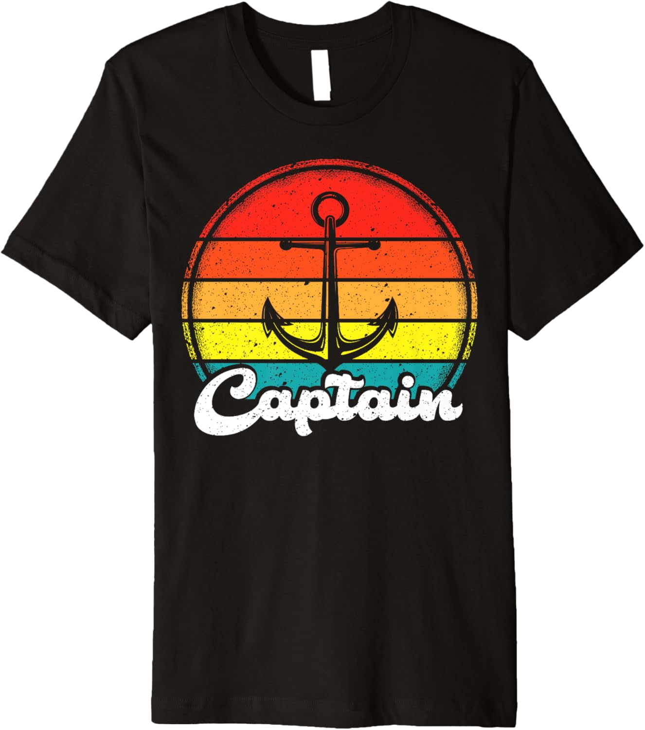 Captain Vintage Distressed Pontoon Boat Anchor Captain