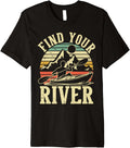 Find River Funny Kayaking Retro Kayak Boat