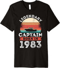 Legendary Captain Born 1983 40Th Birthday Gifts Boating