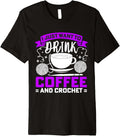 Knitting Coffee Crocheting Crochet Yarn Knitter Women Premium