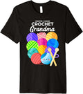 Crochet Grandma Hobby Crocheter Knitter Balls of Yarn Premium
