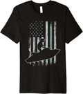 Jet Ski Usa Flag Retro Motor Boat Men