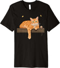 Charming Cat Design with Yarn and Butterfly Details Premium