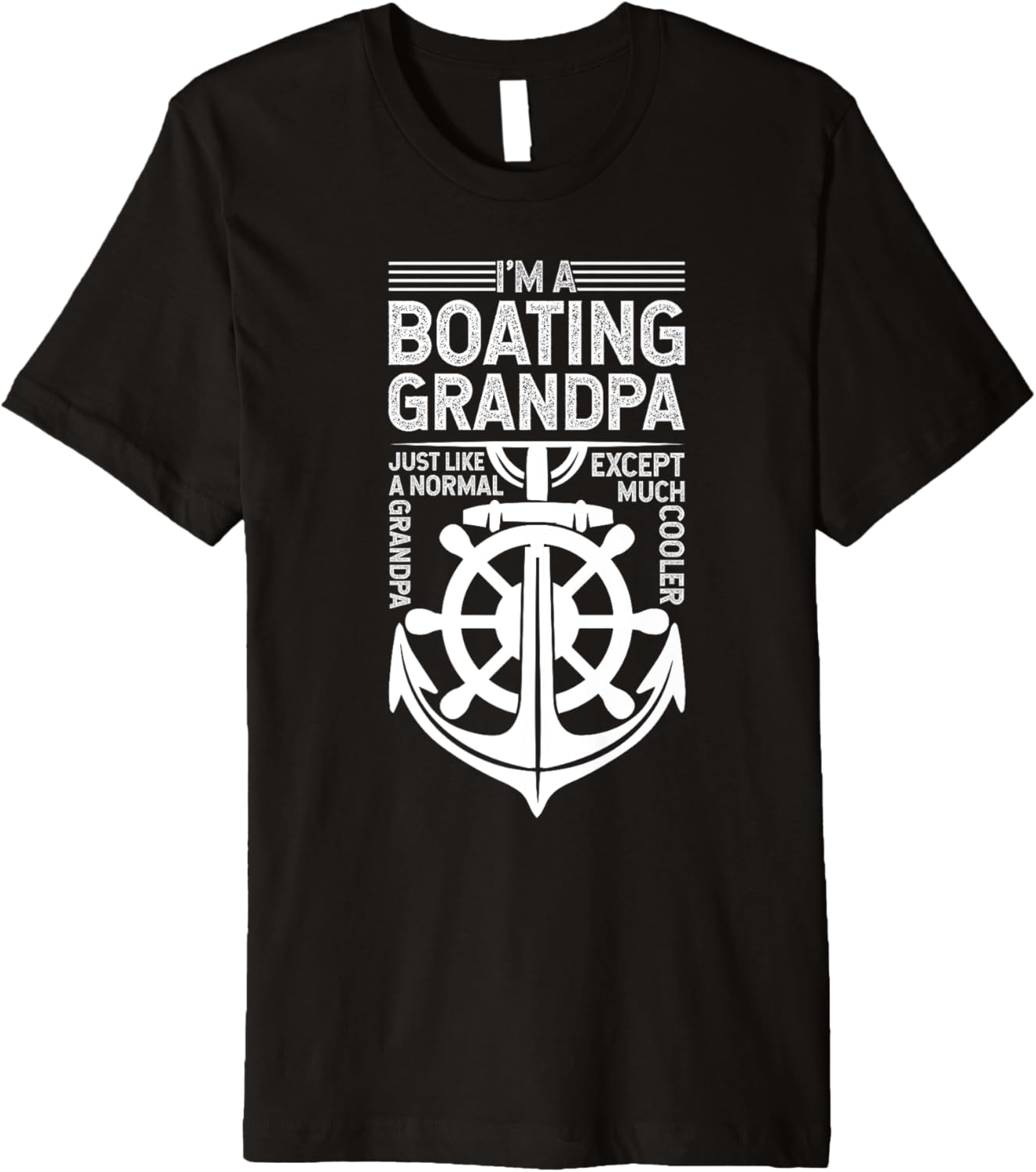 Mens Boating Grandpa Just Like A Normal Grandpa