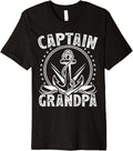 Boat Anchor Boating Retro Distressed Captain Grandpa