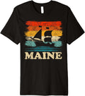 Maine Sailing Vintage Sailboat Summer Boating Sailor