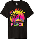 Paddle Board Standup Funny My Happy Place Sub Girl Women Premium