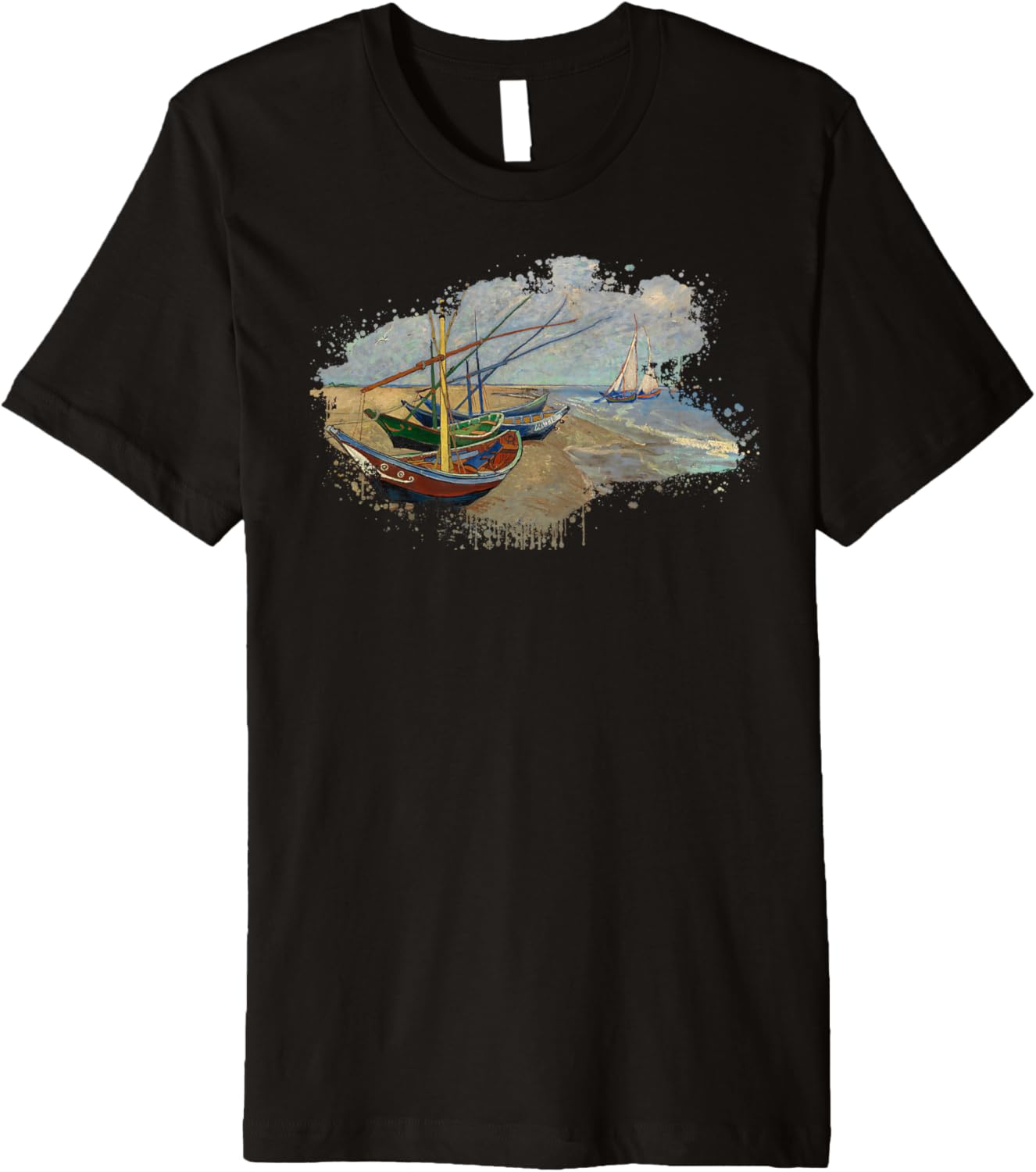 Van Gogh Fishing Boats On Beach
