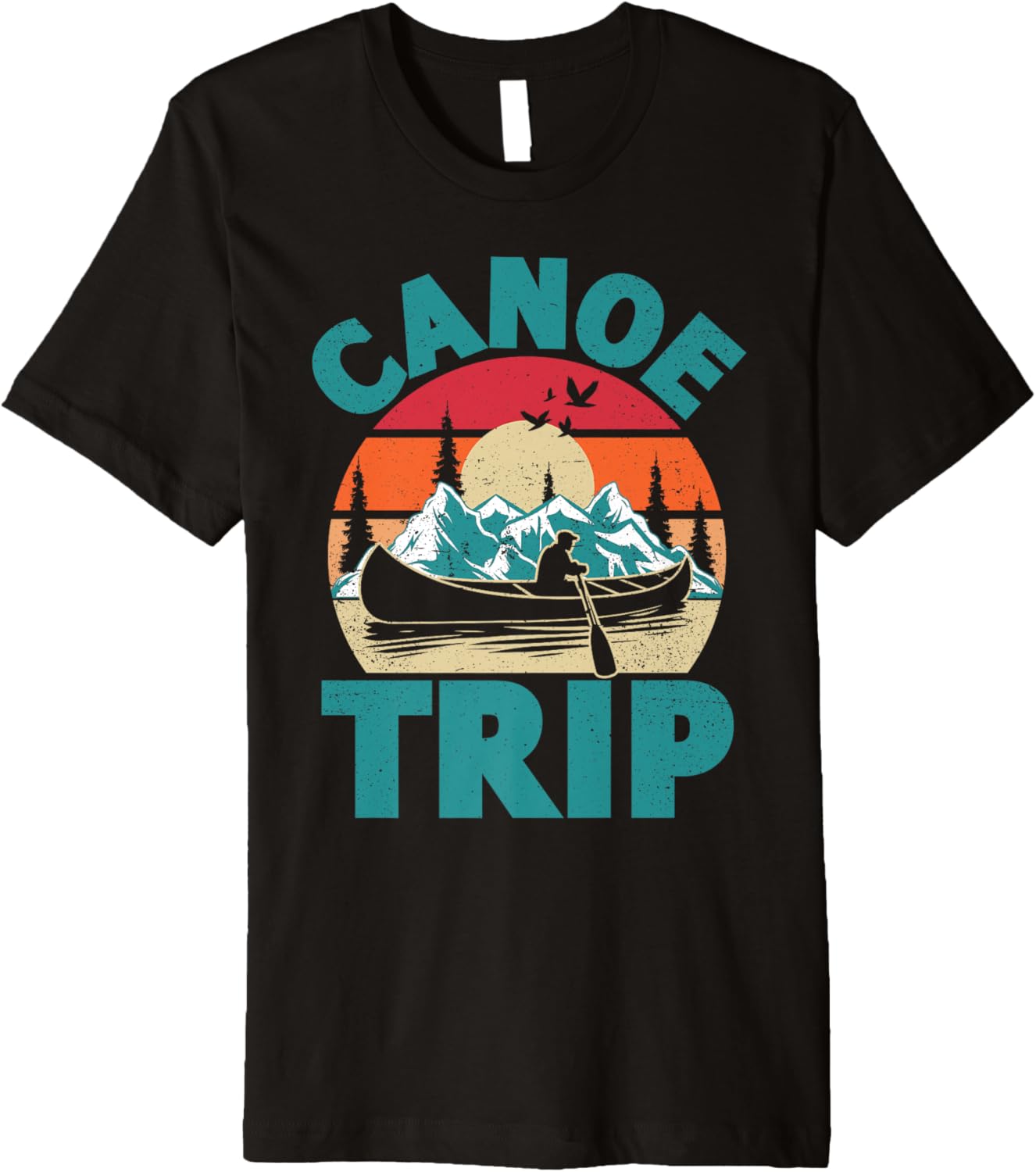 Canoe Trip Retro Canoe Boat Canoeing