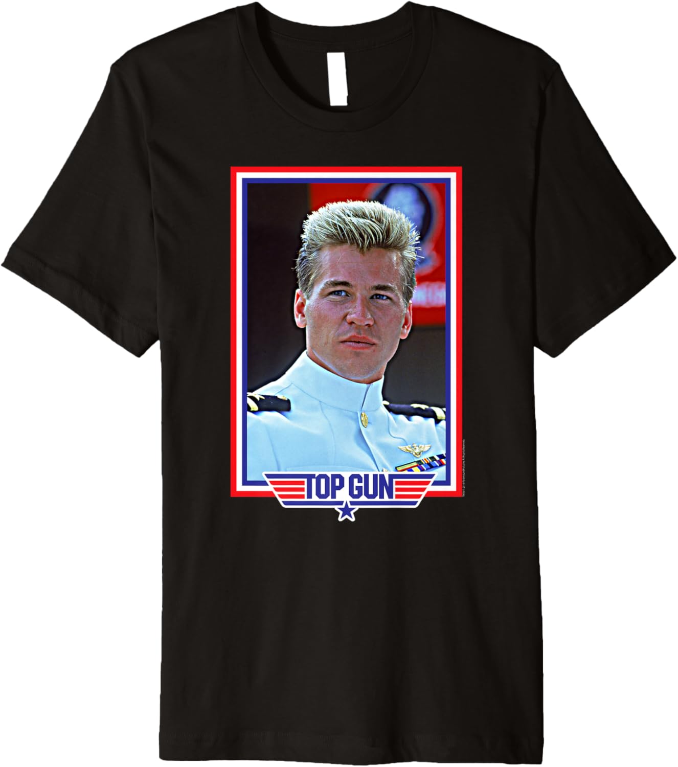 Top Gun Iceman American Colors Frame Action Movie Premium