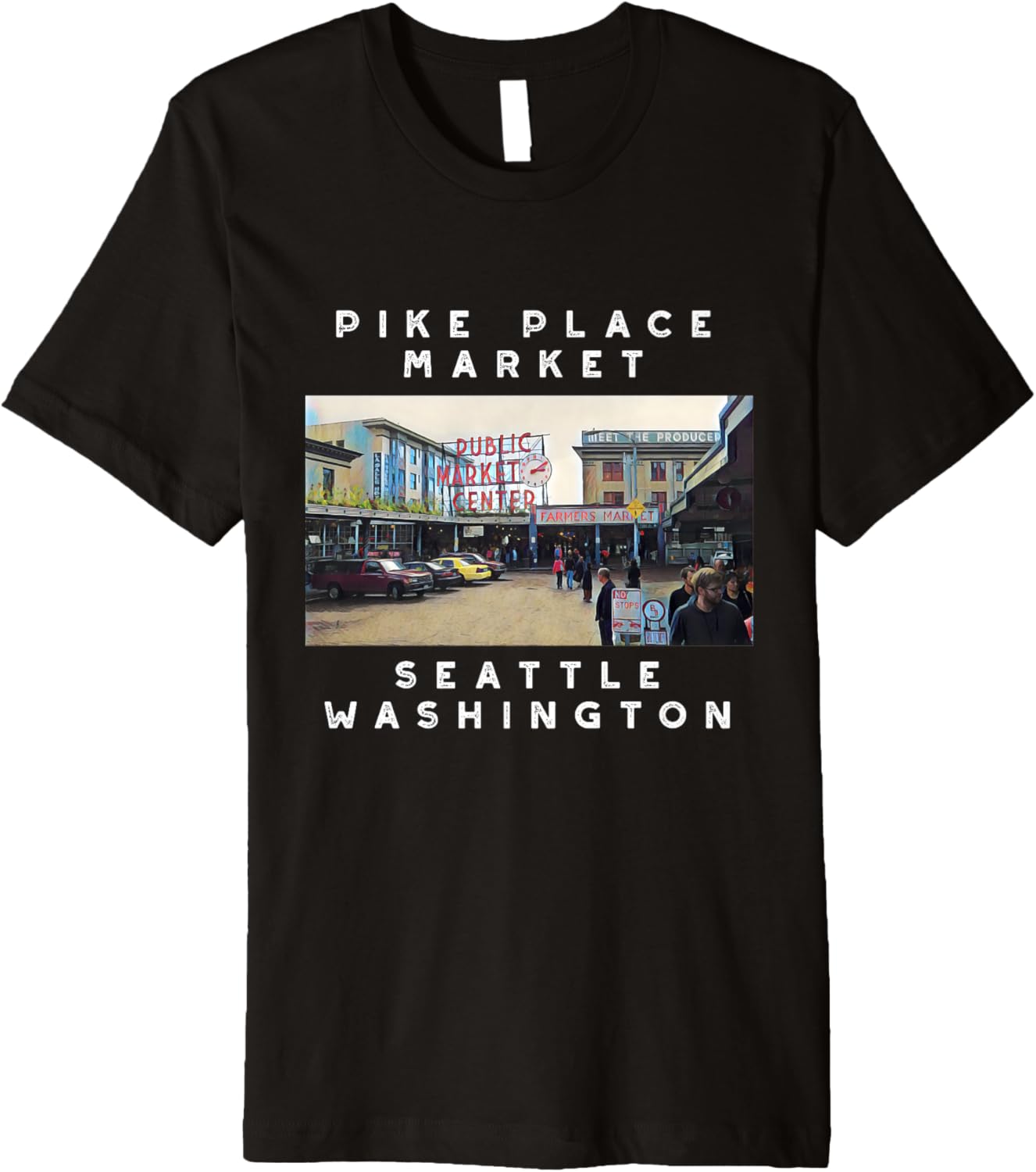 Seattle Pike Place Market Image Shirt