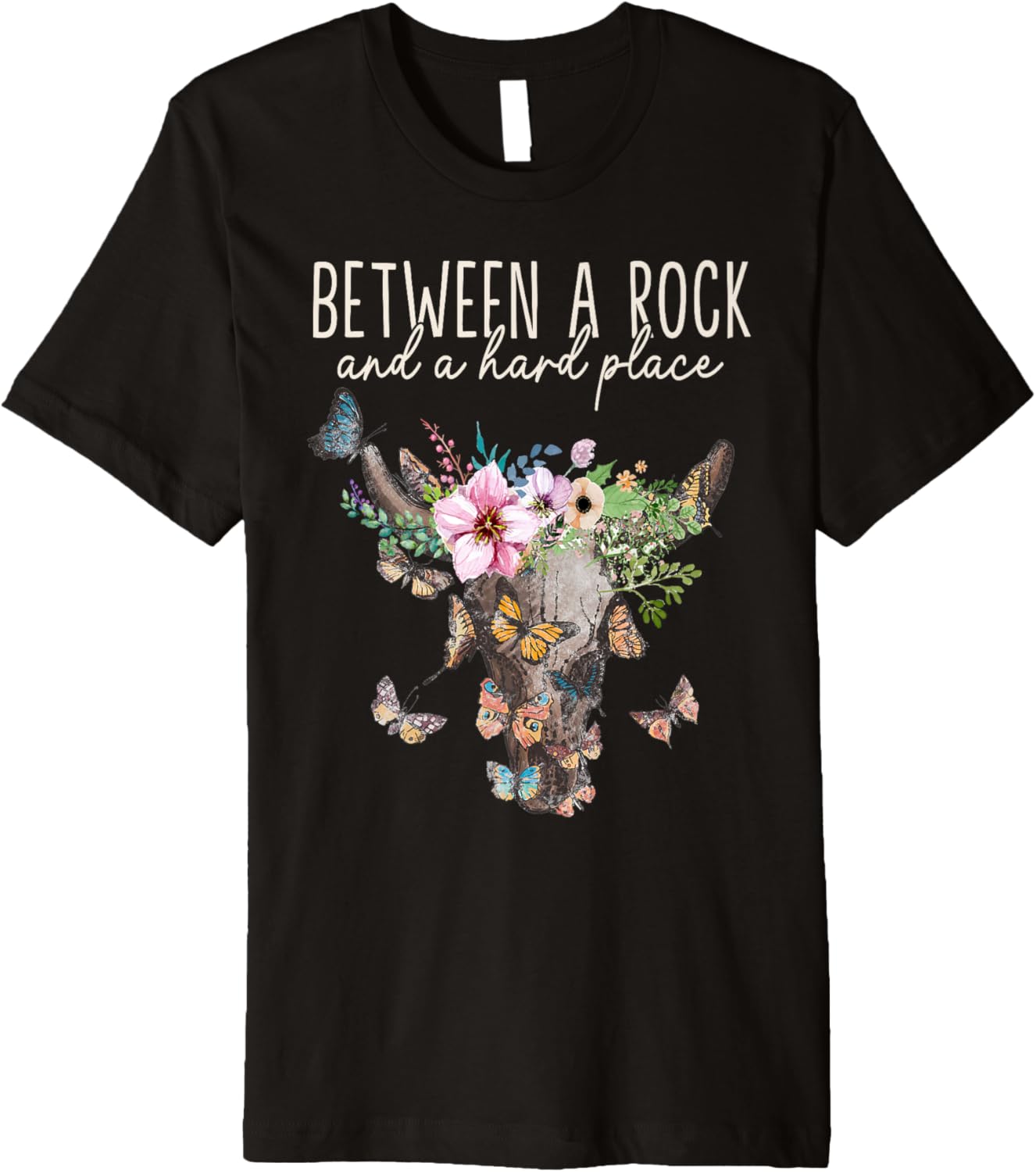 Vintage Bull-Skull Leopard - Between A Rock And A Hard Place Premium