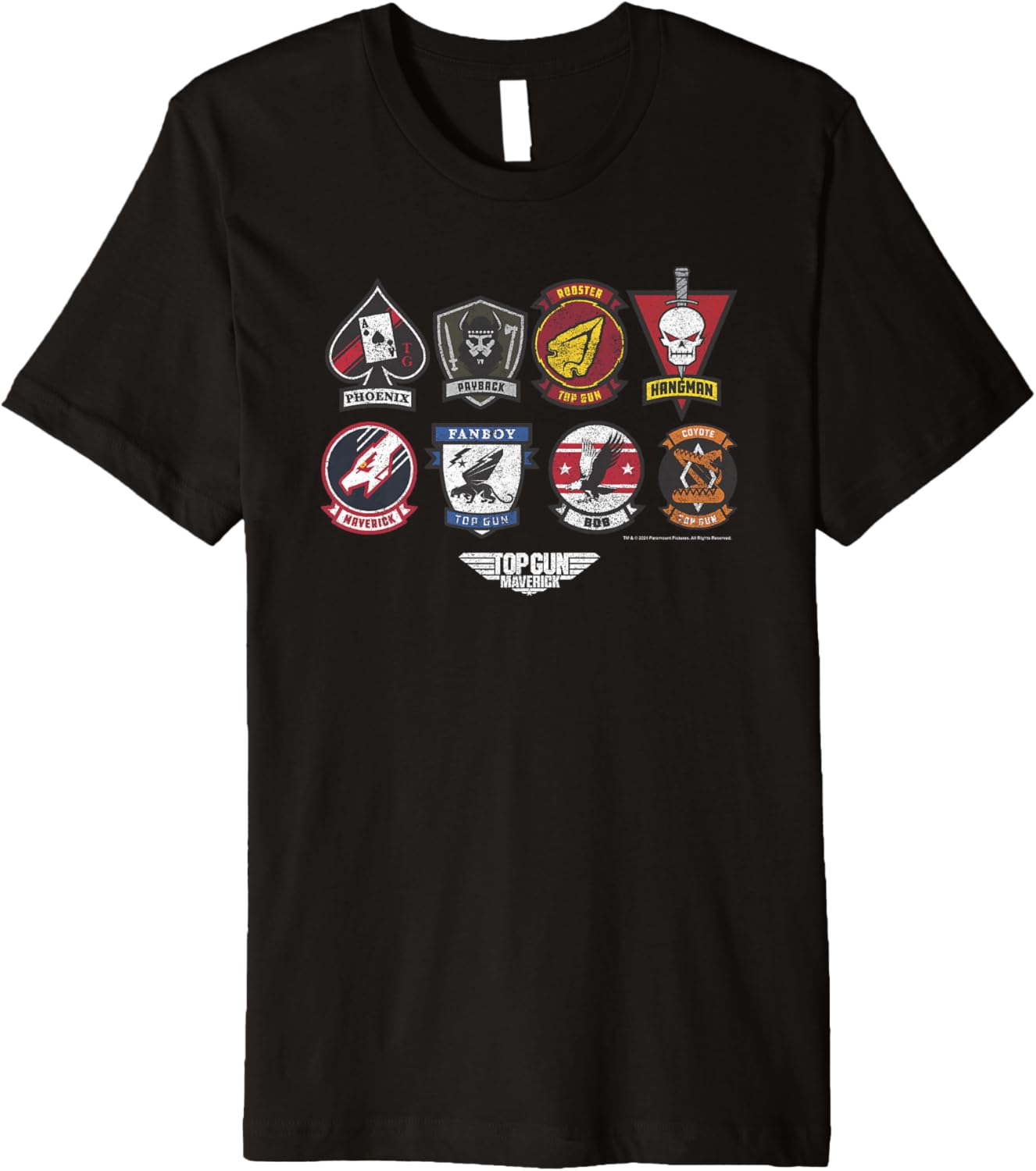 Top Gun Maverick Badge Layout Group Shot Premium