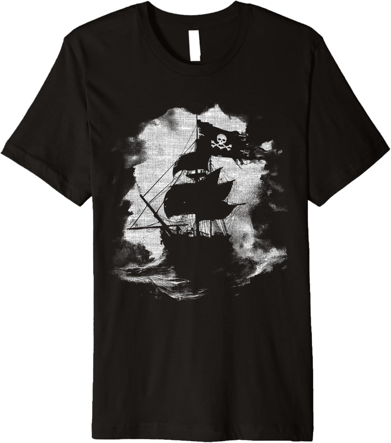 Vintage Pirate Galleon Ship Retro Nautical Boat Captain