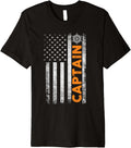Boat Captain American Flag Fishing Boating