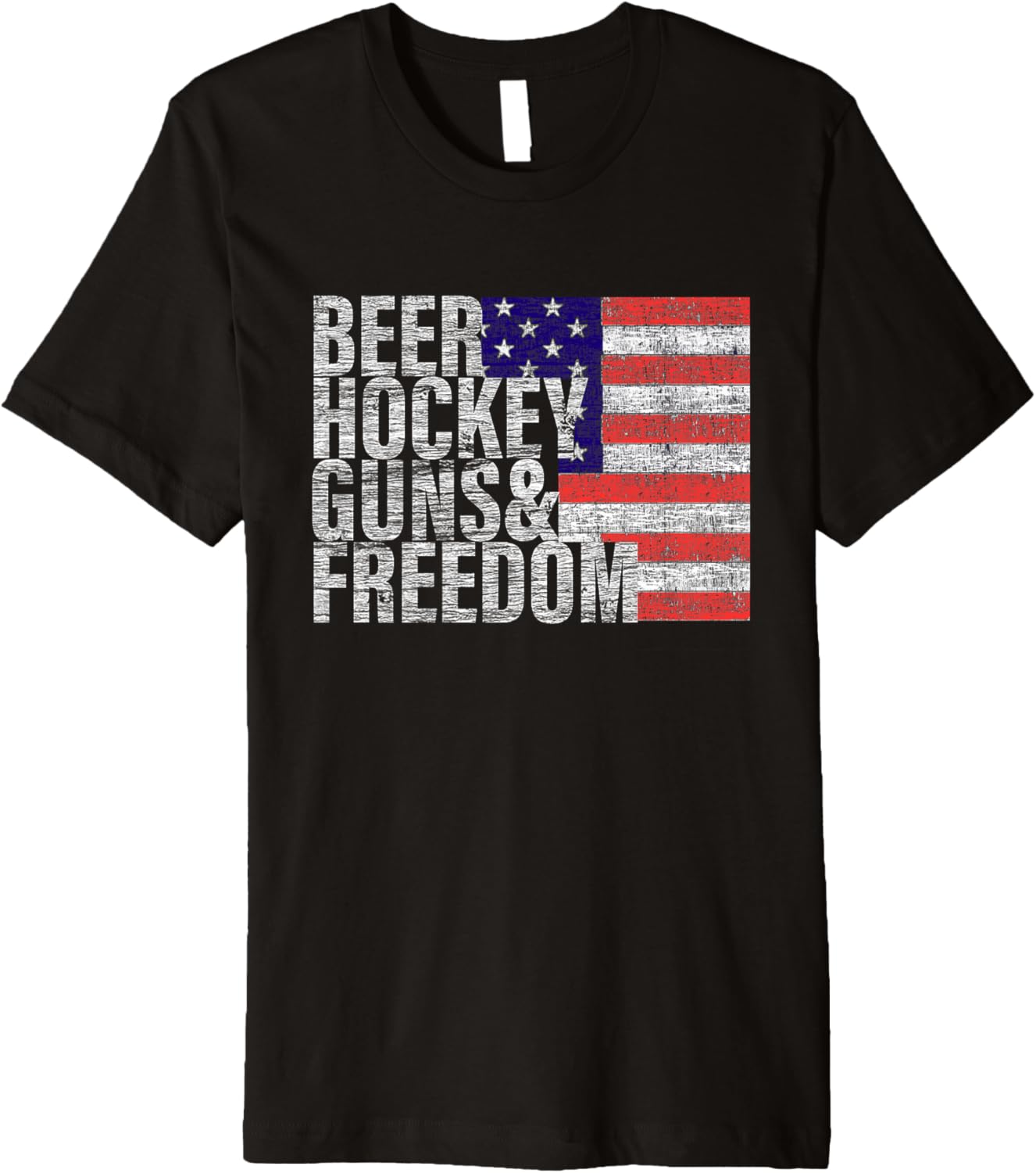Beer Hockey Guns Freedom Premium