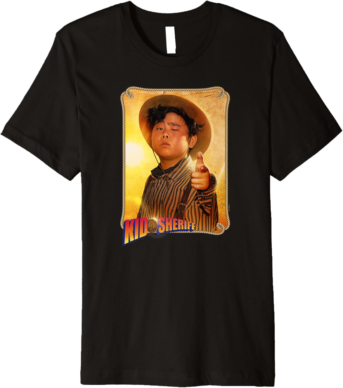Nope Movie Kid Sheriff Finger Gun Poster Premium