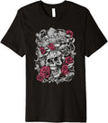 Guns N Roses Official Flourish Skull Pink Roses Premium
