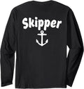 Skipper White Back Boat Sail Long Sleeve