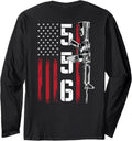 Ar 15 American Flag Ar15 Rifle Sling Gun Owner Back Long Sleeve