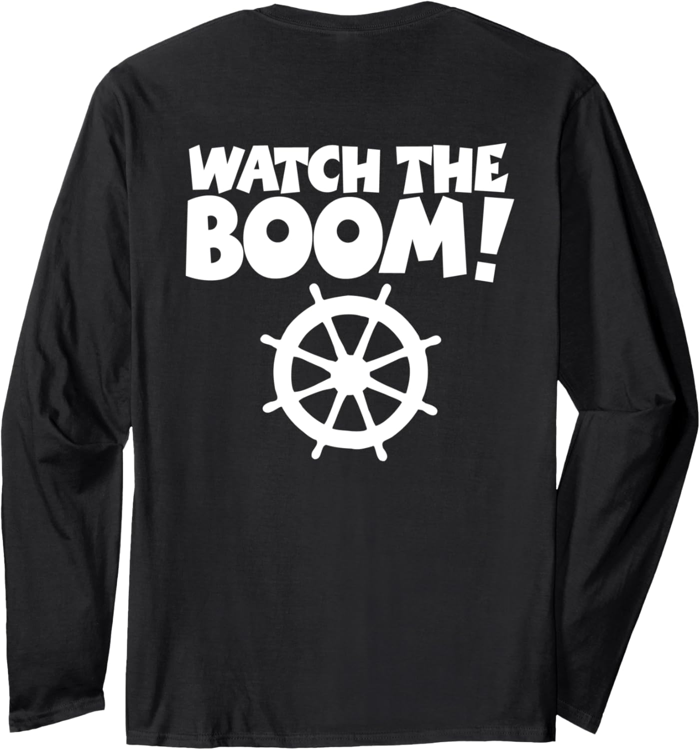 Watch Boom Wheel White Boat Sail Long Sleeve
