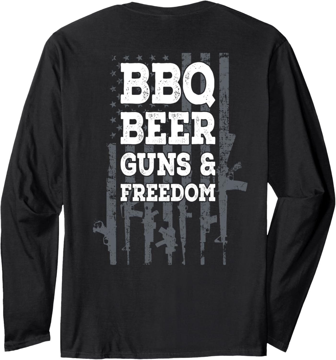 Bbq Beer Guns Freedom Usa Flag Bbq Drinking Gun On Back Long