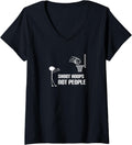 Womens Shoot Hoops Not People Anti Gun V Neck