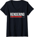 Womens Rendering Filmmaker Filmmaking Filmmakers V-Neck