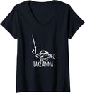 Womens Lake Anna Virginia Fishing Funny Fish Hook