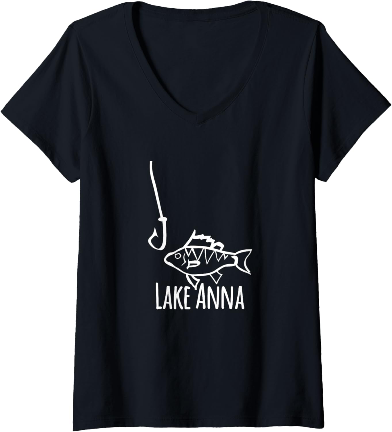 Womens Lake Anna Virginia Fishing Funny Fish Hook