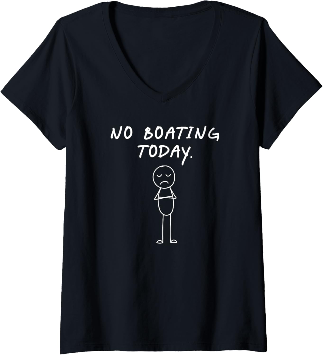 Womens Funny No Boating Today Boating Lover V