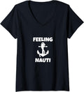 Womens Feeling Nauti Funny Boat Sailing Boating V