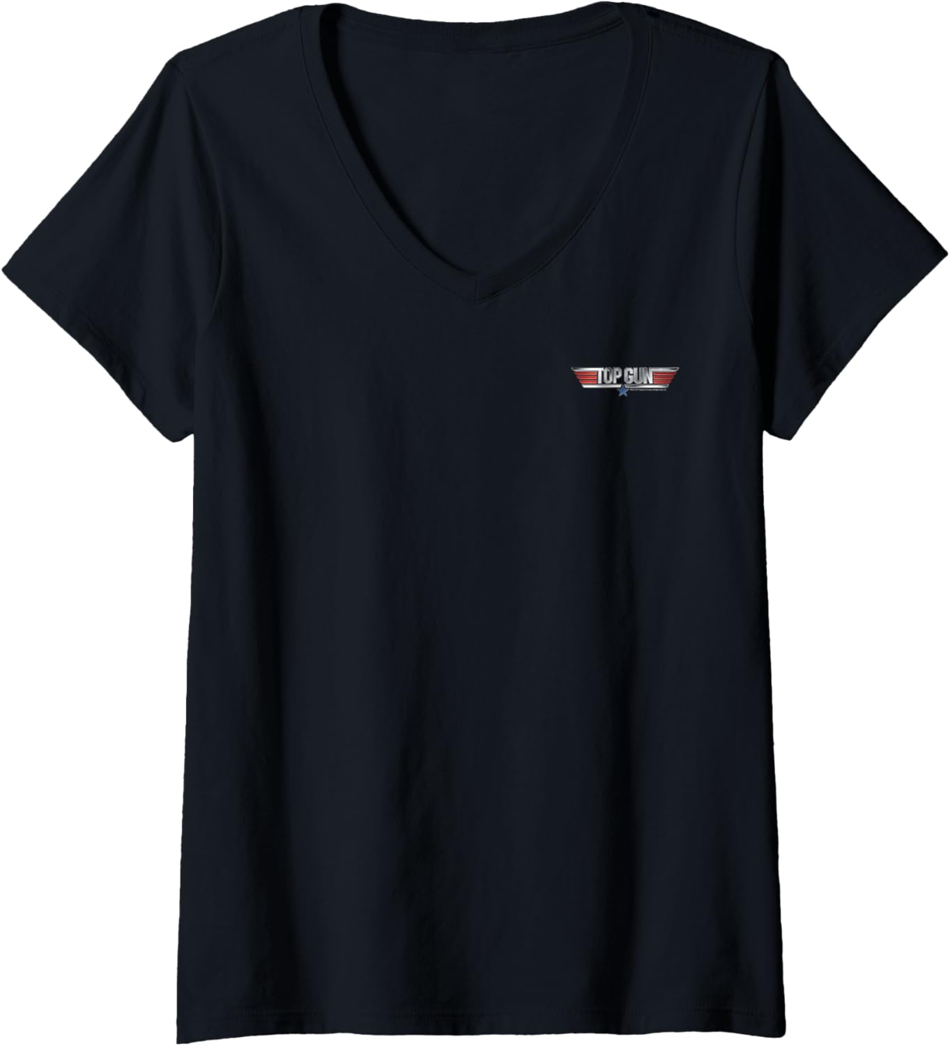 Womens Top Gun Charlotte Blackwood Charlie Front Back V Neck