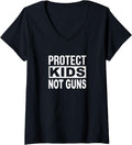 Womens Protect Kids Not Guns V Neck