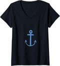 Womens Cute Nautical Anchor Sailing Boat Ship Ocean