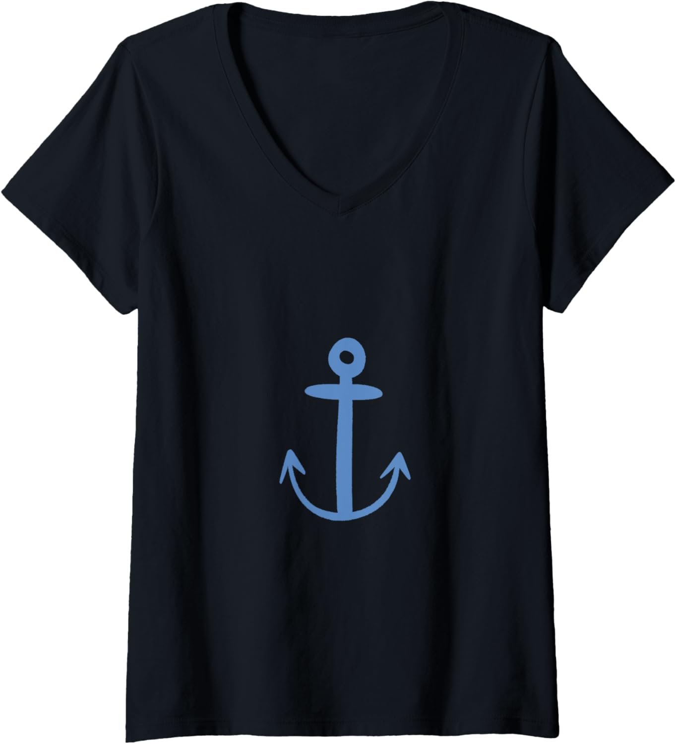 Womens Cute Nautical Anchor Sailing Boat Ship Ocean