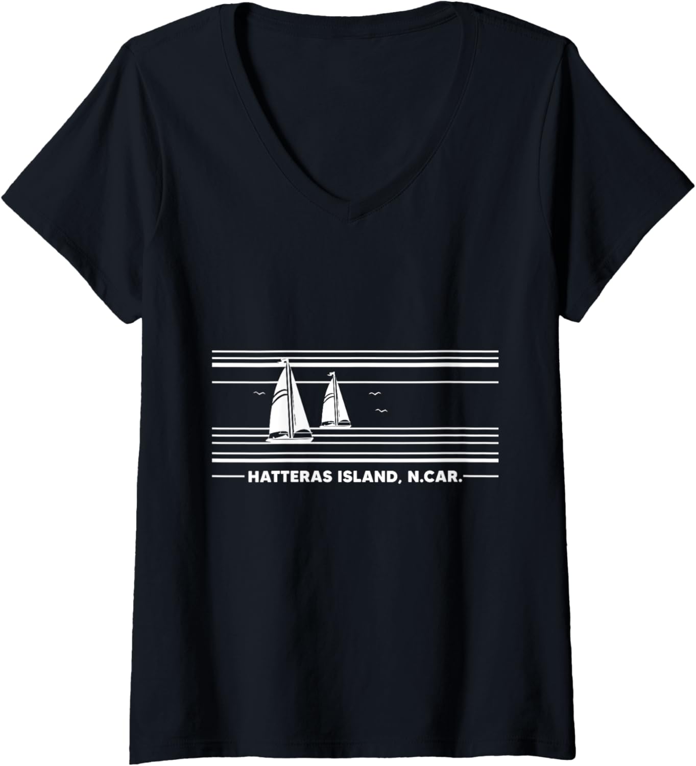 Womens Hatteras Island North Carolina Outer Banks Sailboat