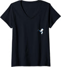 Womens Auto Body Painter Paint Air Spray Gun Distressed Design V Neck