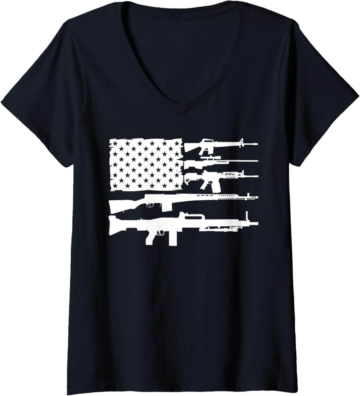 Womens Gun Rights Second Amendment Us Flag Assault Sniper Rifle Gun V