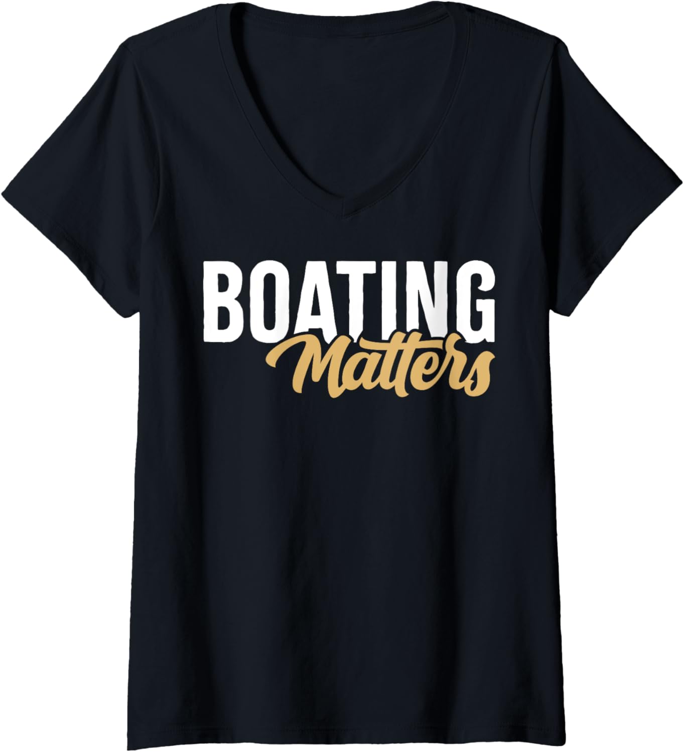 Womens Boating Matters Vintage Boat Sailor V Neck