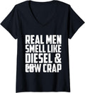 Womens Real Men Smell Like Diesel Crap V