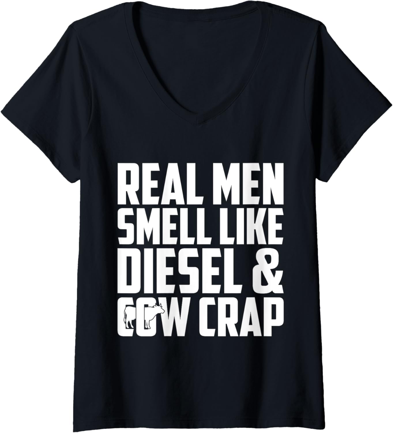 Womens Real Men Smell Like Diesel Crap V