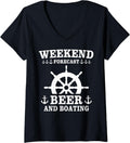 Womens Captain Beer Boating Sayings Boat Sailing V