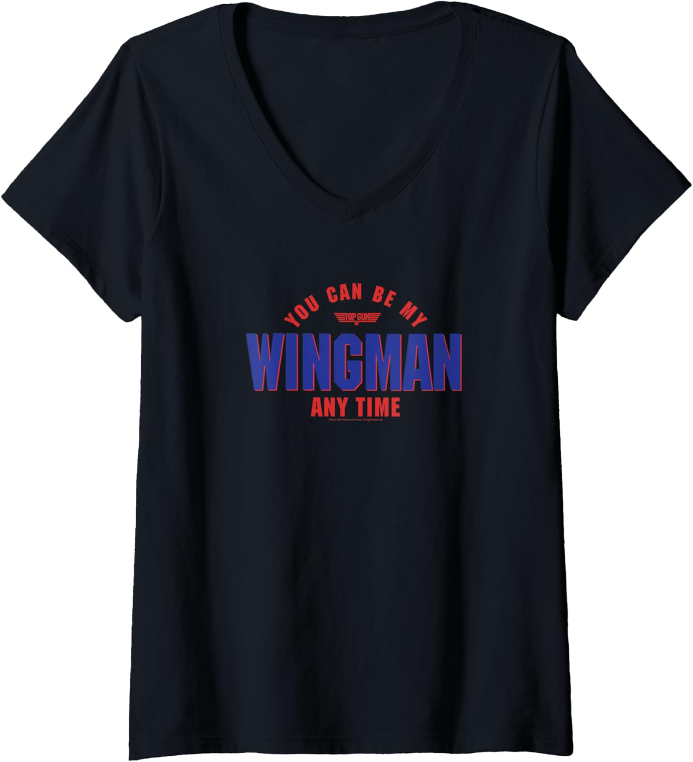 Womens Top Gun You Can Be My Wingman Any Time Logo V
