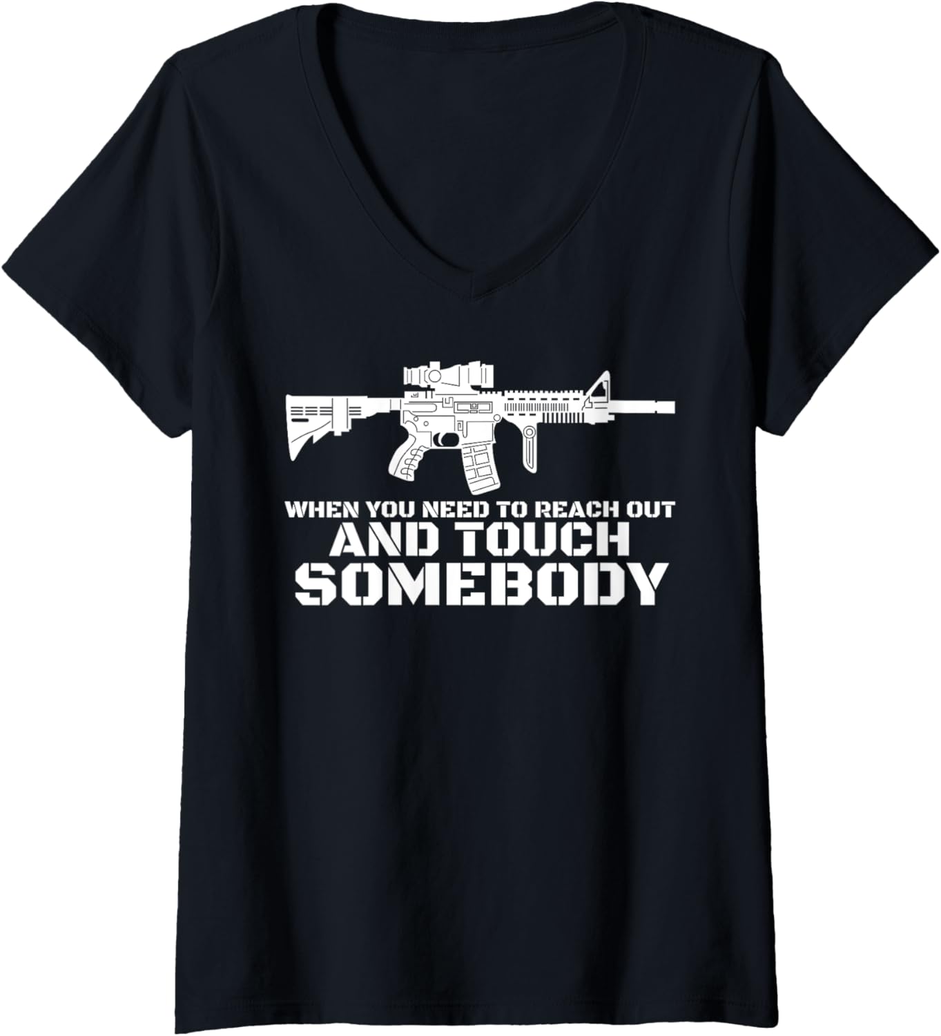 Womens Sniper Assault Rifle 50 Cal Pro Gun T Shirt Men Women